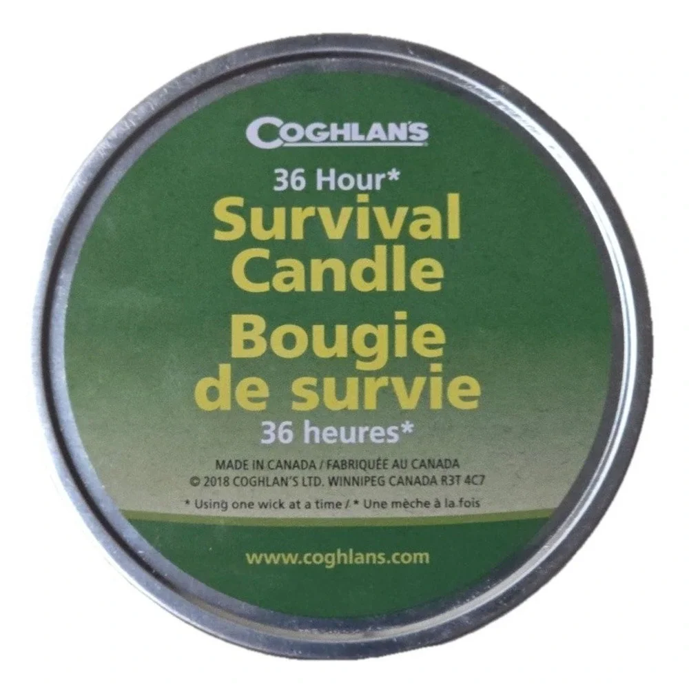 Coghlan's Survival Candle with 3 Wicks Burns 36‎ Hours Includes Matches
